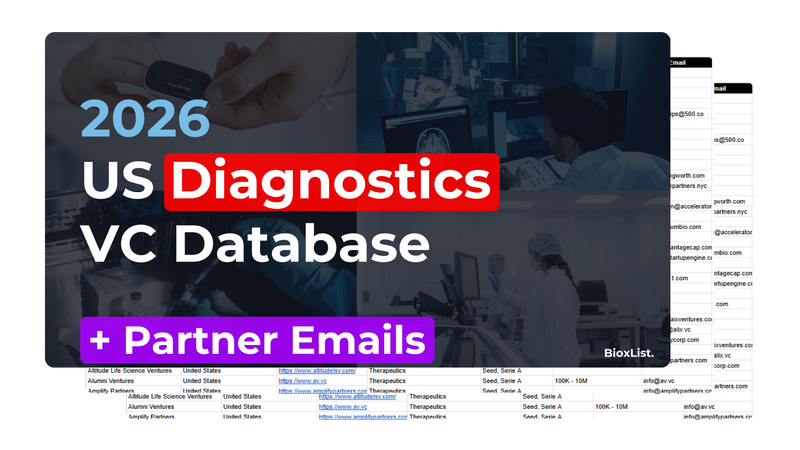 2026 US Diagnostics VC Database