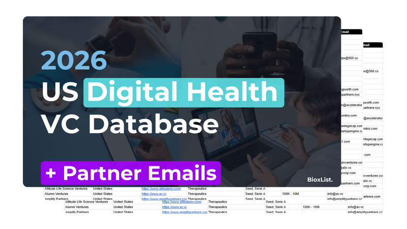 2026 US Digital Health VC Database